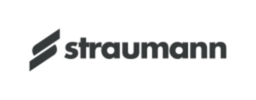 Straumanns logotyp med ett stiliserat "S" till vänster om ordet "straumann" i feta, svarta bokstäver - en symbol för implantatlösningar av hög kvalitet för tandvård Sverige på en ren vit bakgrund.